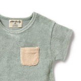 Wilson & Frenchy Terry Growsuit - Pistachio