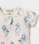 Wilson & Frenchy Petit Puffin Boyleg Zipsuit - Organic