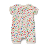 Wilson & Frenchy Tropical Garden Organic Boyleg Zipsuit - Floral
