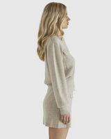 Sass Baldwin Knit Jacket - Oatmeal