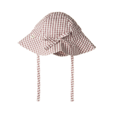Nature Baby Gingham Sunhat - Twilight Check