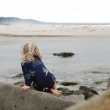 Nature Baby One Piece Bathing Trunks - Atlantic Navy Print