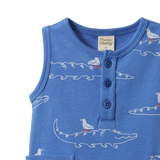 Nature Baby Camper Suit - Curious Crocodiles Reef Print