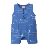 Nature Baby Camper Suit - Curious Crocodiles Reef Print