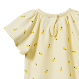 Nature Baby Faye Bodysuit - Lemon Cream Print