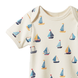 Nature Baby S/S Bodysuit - Regatta Print