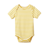 Nature Baby Short Sleeve Bodysuit - Sunburst Stripe