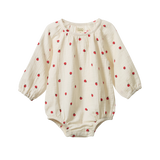 Nature Baby Meadow Bodysuit - Raspberry Print