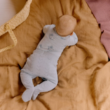 Nature Baby Stretch Jersey L/S Bodysuit - Cottage Bunny