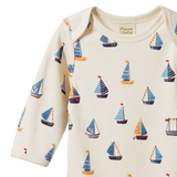 Nature Baby L/S Bodysuit - Regatta Print