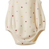 Nature Baby Maisy Suit Waffle - Polka Dot Dusky