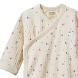 Nature Baby L/S Kimono Bodysuit Pointelle - Posey Blossom Print