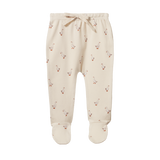 Nature Baby Footed Rompers - Goosey Print