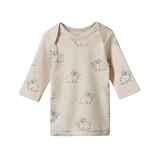 Nature Baby Simple Tee - Cottage Bunny Oatmeal Marl