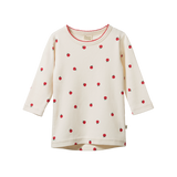 Nature Baby L/S Cloud Tee - Raspberry Print