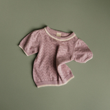 Nature Baby Maeve Tee - Lilac Pointelle