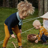 Nature Baby Billy Jumper - Navy Basket Knit