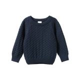 Nature Baby Billy Jumper - Navy Basket Knit