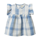Nature Baby Bonnie Dress Linen - Clyde Check