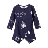 Nature Baby One Piece Bathing Trunks - Atlantic Navy Print