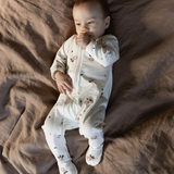 Nature Baby Dreamlands Suit - Posey Blossom Peach Print