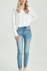 Junk Food Kaitlin Jean -  No Rips BLUE