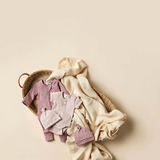 Wilson & Frenchy Organic Rib Zipsuit with Feet - LITTLE CLOVER