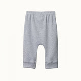 Nature Baby Cotton Drawstring Pants - GREY MARL