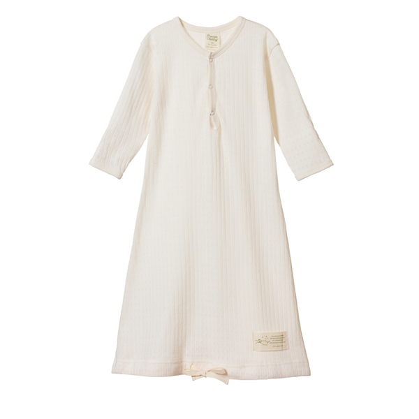 Nature Baby Pointelle Sleeping Gown - Natural