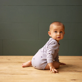 Nature Baby Pointelle L/S Bodysuit - Petite Plum
