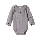 Nature Baby Pointelle L/S Bodysuit - Petite Plum