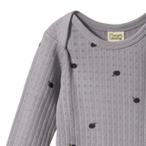Nature Baby Pointelle L/S Bodysuit - Petite Plum