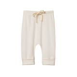 Nature Baby Pointelle Drawstring Pants - Natural