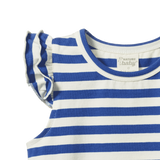 Nature Baby Fleur Tee- Isle Blue Sea Stripe