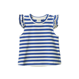 Nature Baby Fleur Tee- Isle Blue Sea Stripe
