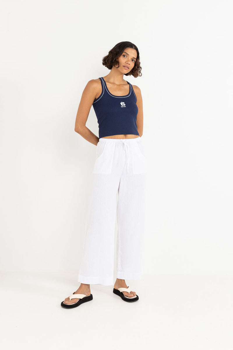 Rhythm Sunshine Beach Pant - WHITE