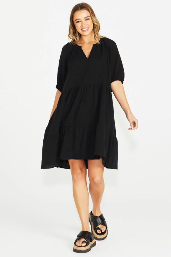 Sass Henny Dress - Black