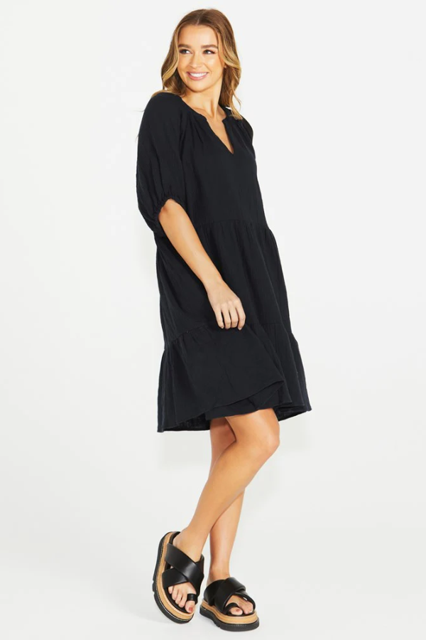 Sass Henny Dress - Black