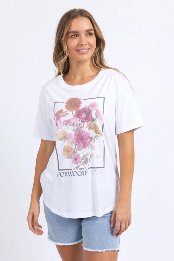 Foxwood In Bloom Tee - White