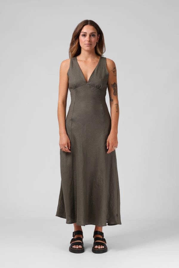 RPM Runaway Dress - Khaki