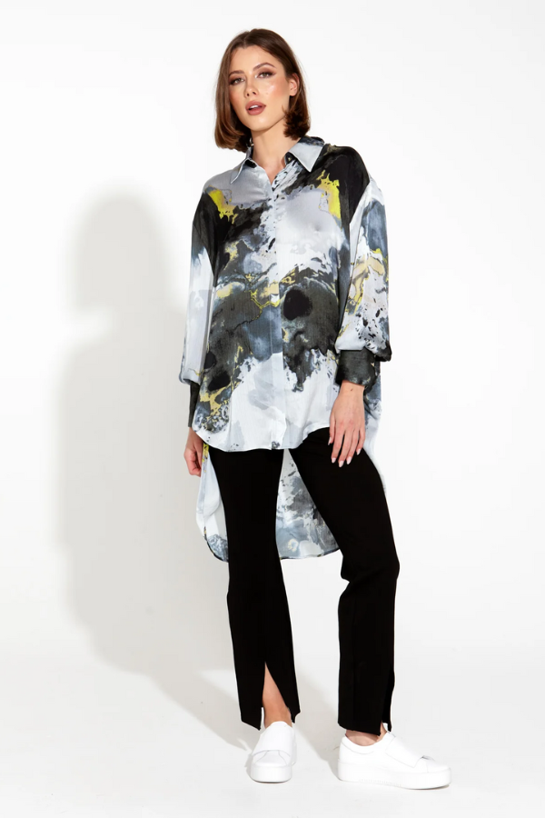 Fate & Becker Transfixed Oversized Shirt - Marble