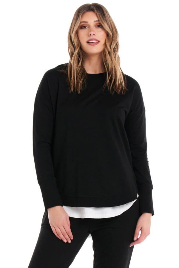 Betty Basics Lucy French Terry Sweat - Black