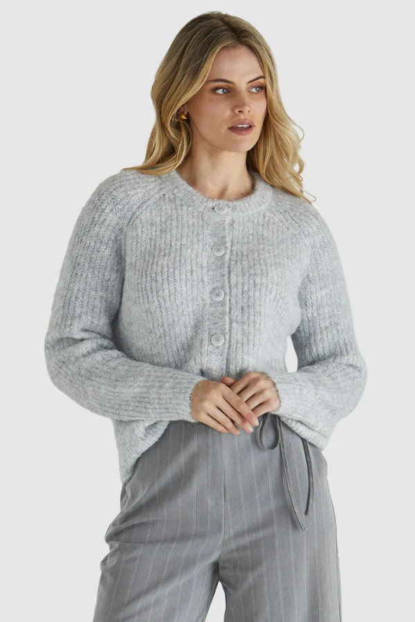 Sass Romee Cardi - White Marle