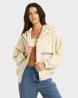 Billabong Set The Tone Cord Jacket - WHITE CAPS