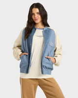 Billabong OG Burleigh Bomber Corduroy Jacket - STONE BLUE