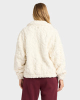 Billabong Sol Ride Cozy Womans Jacket - SALT CRYSTAL