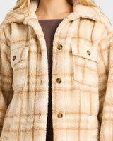 Billabong Check Ya Womens Jacket - WHITE CAPS