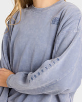 Billabong Saltwashed Kendal Womens Crew - STONE BLUE