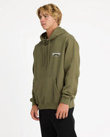 Quicksilver Hook Mens Pullover Hoodie - OLIVE