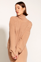 Fate & Becker Treasure Turtleneck Cable Knit